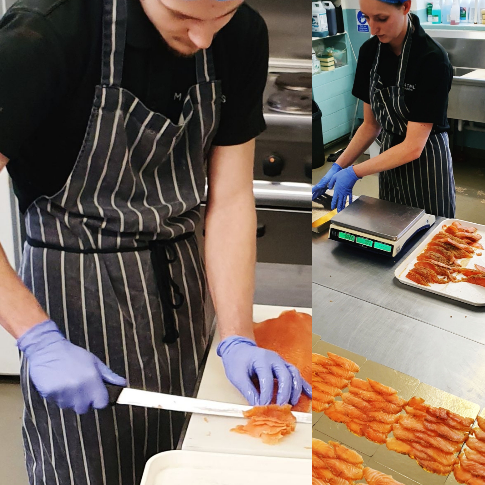 Macneil's Staff preparing our products